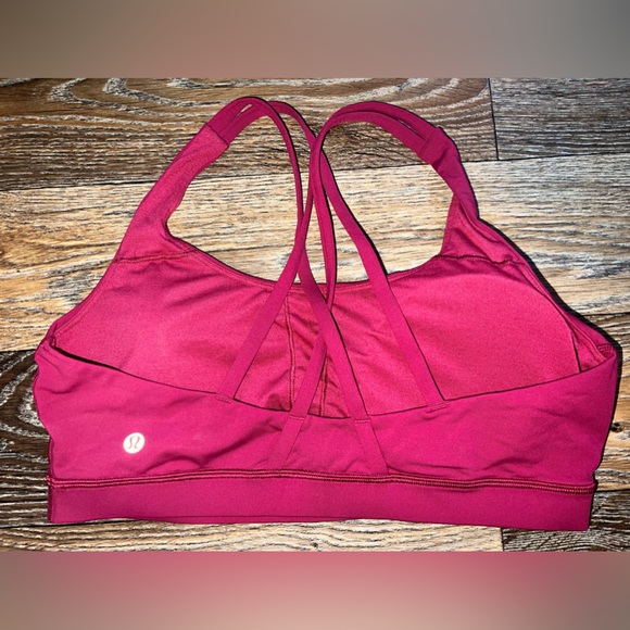 Lululemon Energy Bra Medium Support Wild Berry - Picture 2 of 4